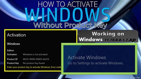 How to activate windows without using product key